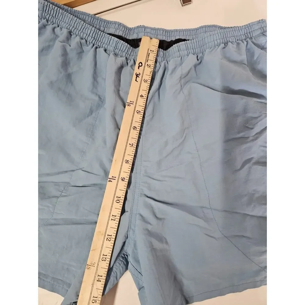 Patagonia Swim Trunks Mens Size L Blue Elastic Waist Pockets Mesh Lined Org